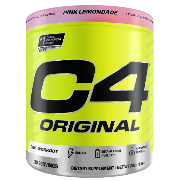 C4 Original Pre Workout Pink Lemonade 30 Serves New Formula