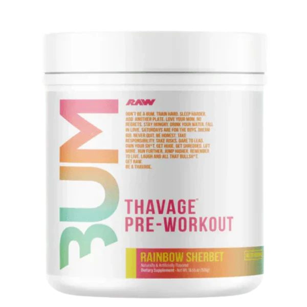 CBUM Thavage Pre-Workout Rainbow Sherbet 40 Serves