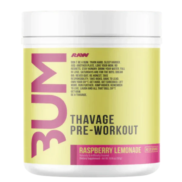 CBUM Thavage Pre-Workout Raspberry Lemonade 40 Serves