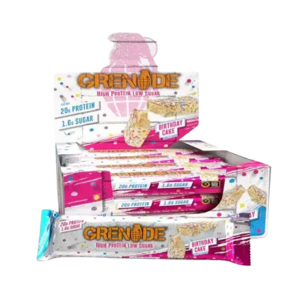 GRENADE PROTEIN BAR BIRTHDAY CAKE 60g