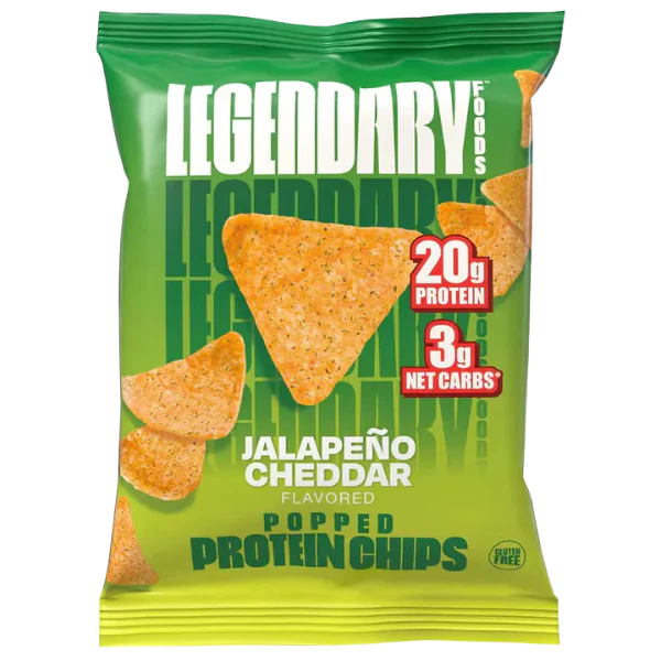 Legendary Foods Protein Pop Chips Jalapeno Cheddar 34G