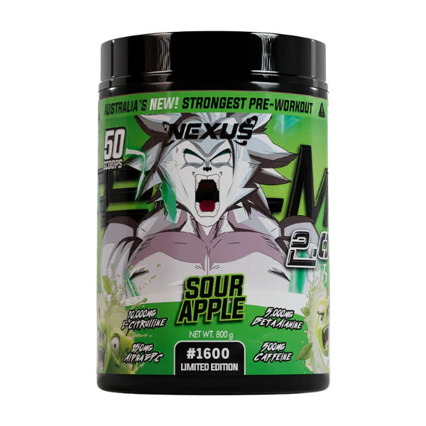 Nexus Per4m 2.0 Pre-workout Sour Apple 50 Serve