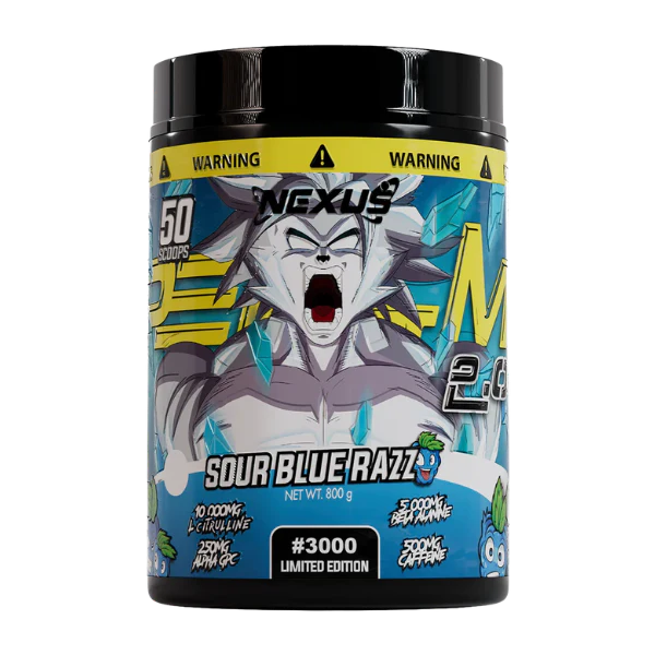 Nexus Per4m 2.0 Pre-workout Sour Blue Razz 50 Serve