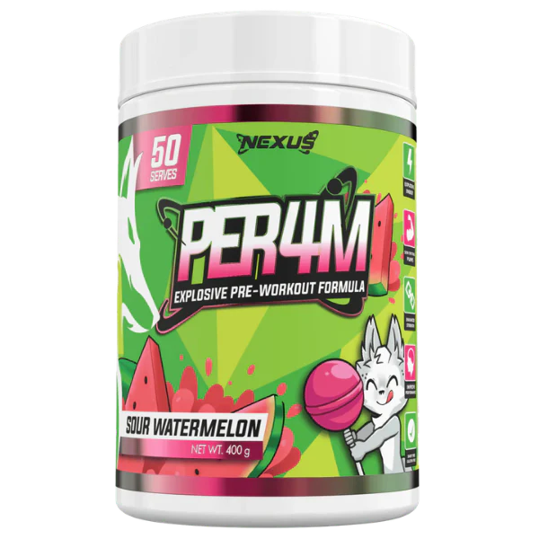 Nexus Per4m Pre-Workout Sour Watermelon 50 Serves