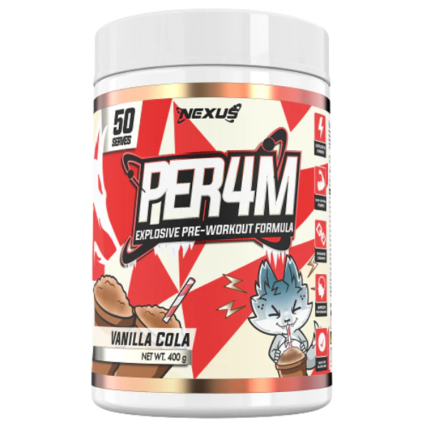Nexus Per4m Pre-Workout Vanilla Cola 50 Serves