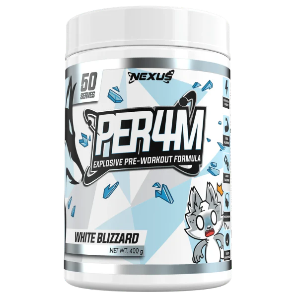 Nexus Per4m Pre-Workout White Blizzard 50 Serves