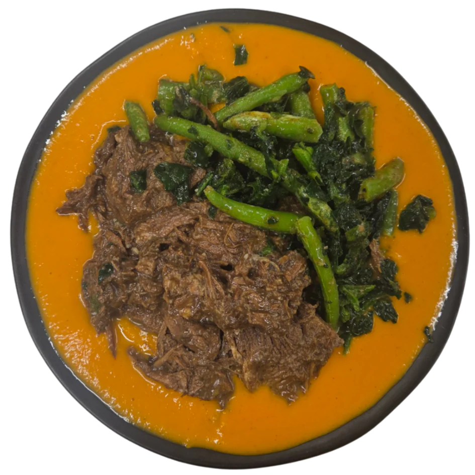 Balsamic Slow-Cooked Beef with Pumpkin Low-Carb